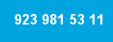 923 981 53 11 923 981 53 11